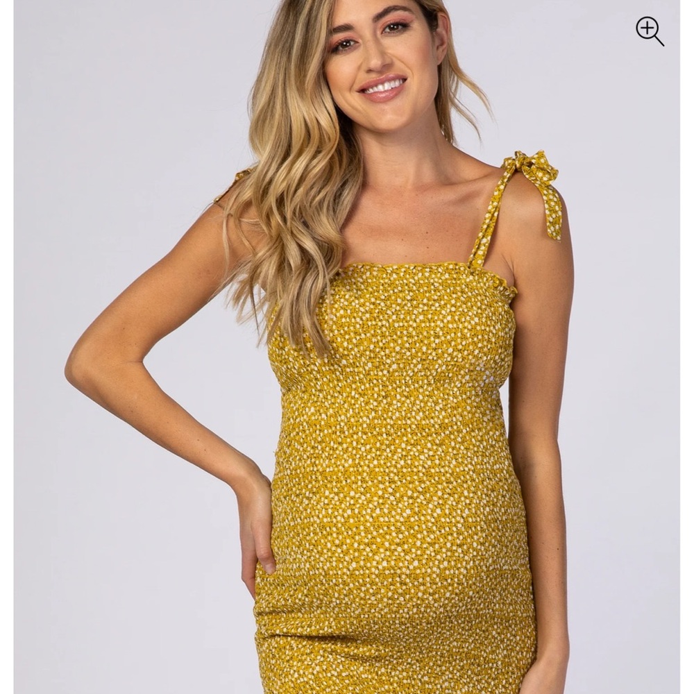 Pinkblush Yellow Ruffled Tie Sundress